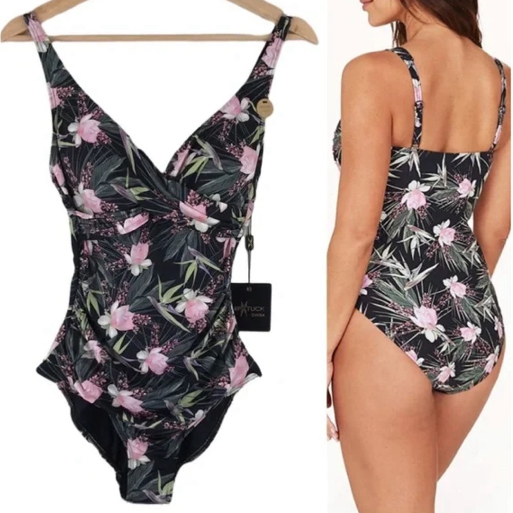 Niptuck Swim Louise Fern Gully Water Lily Floral Print